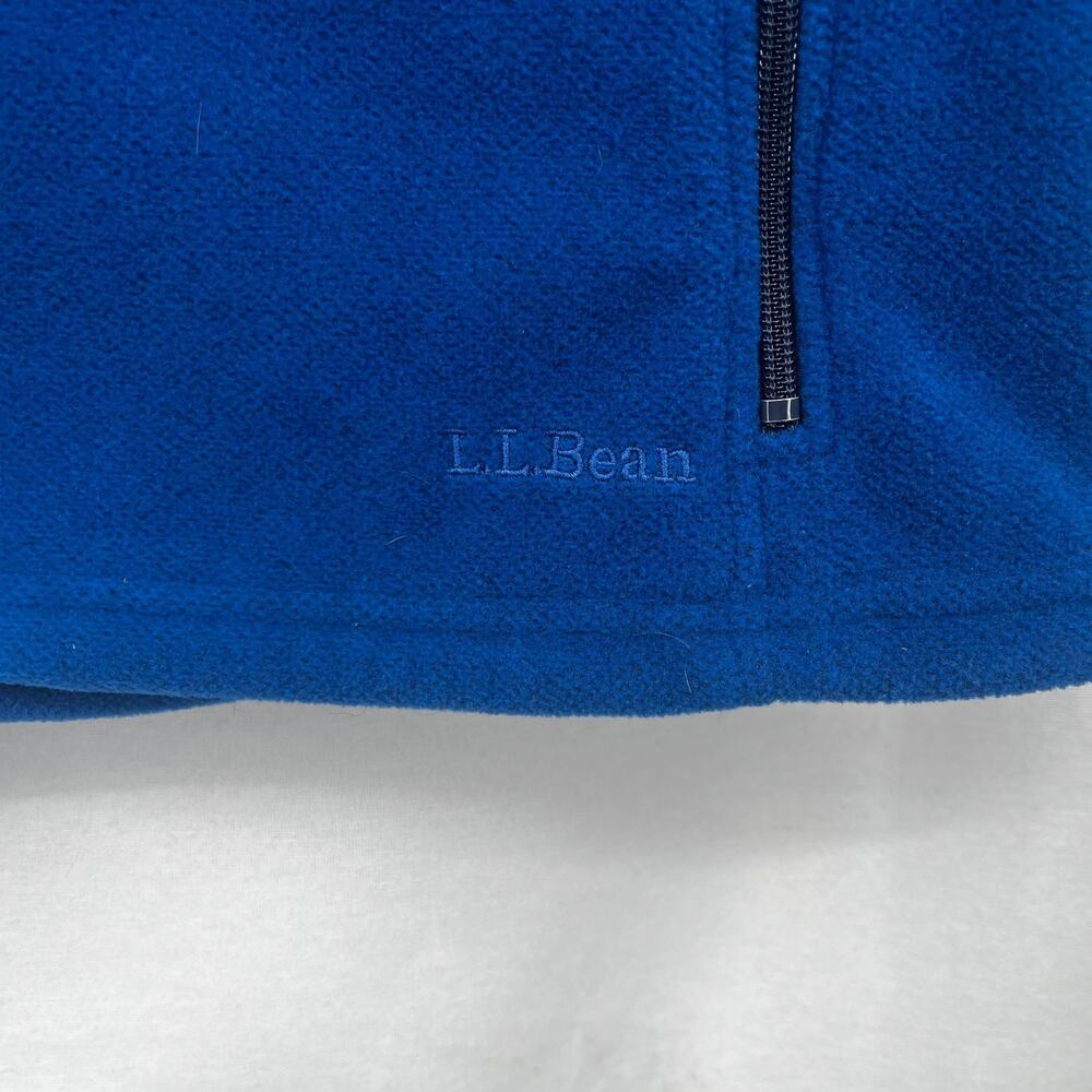 LL Bean FULL Zip Warm Fleece Sweater Womens XL Blue Casual Long Sleeve - Picture 3 of 4